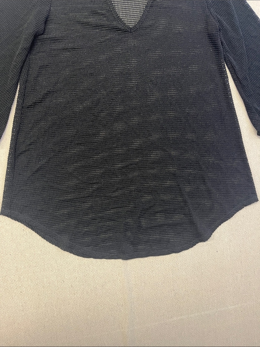 Jordan Taylor Black Mesh Swim Cover Up Tunic Top Size Medium - Picture 5 of 9